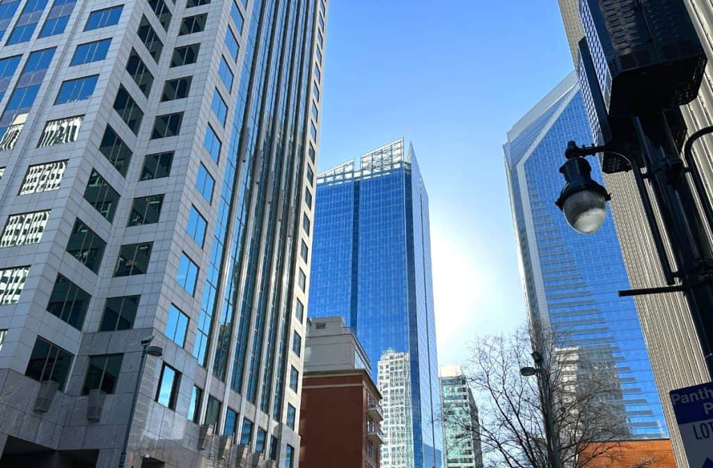 Picture of buildings in Uptown Charlotte - Best Tours of Charlotte NC