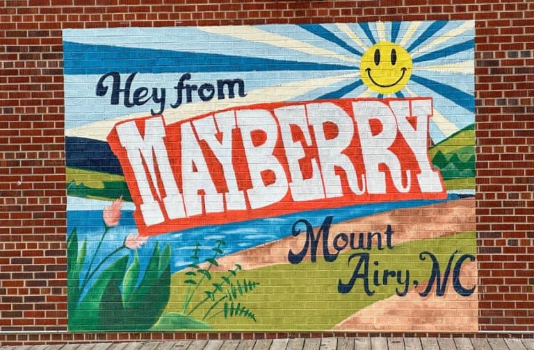Andy Griffith Museum Hey From Mayberry Mural