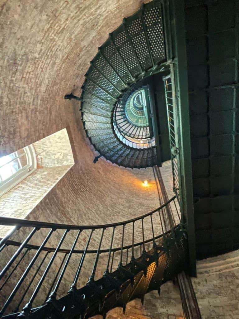 Stairs to the top of the Currituck Lighthouse