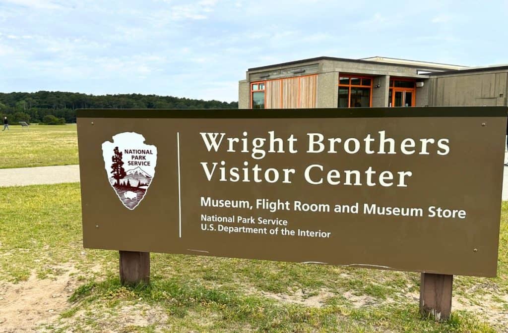 Wright Brothers Visitors Center Sign