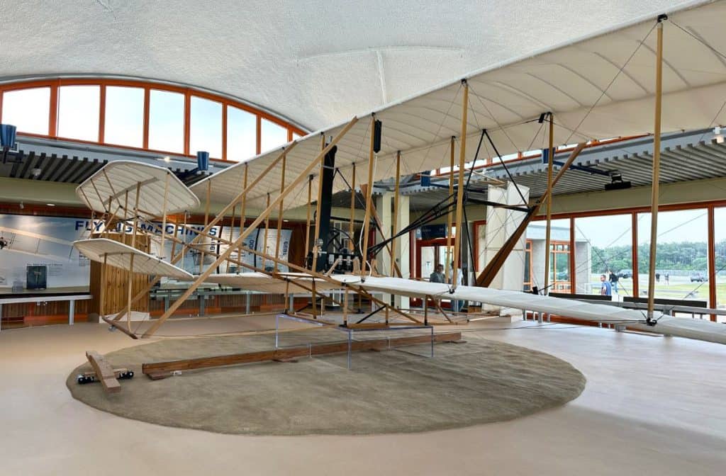 Wright Brothers Visitors Center plane replica
