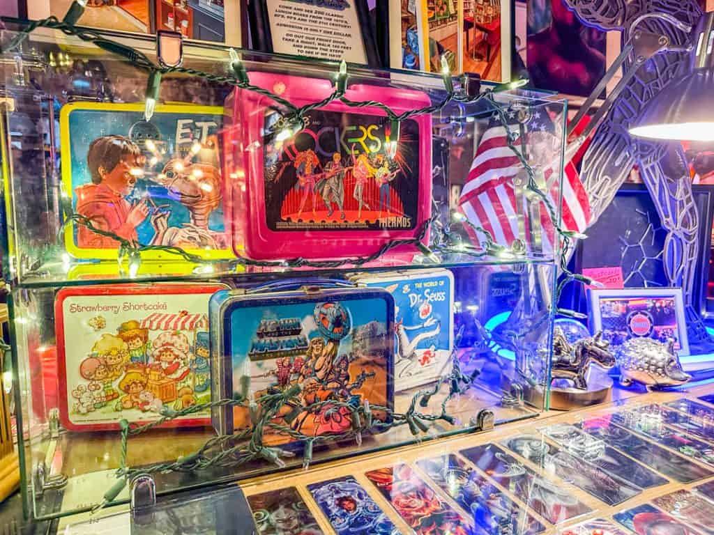 Asheville Pinball Museum Old Lunch Boxes