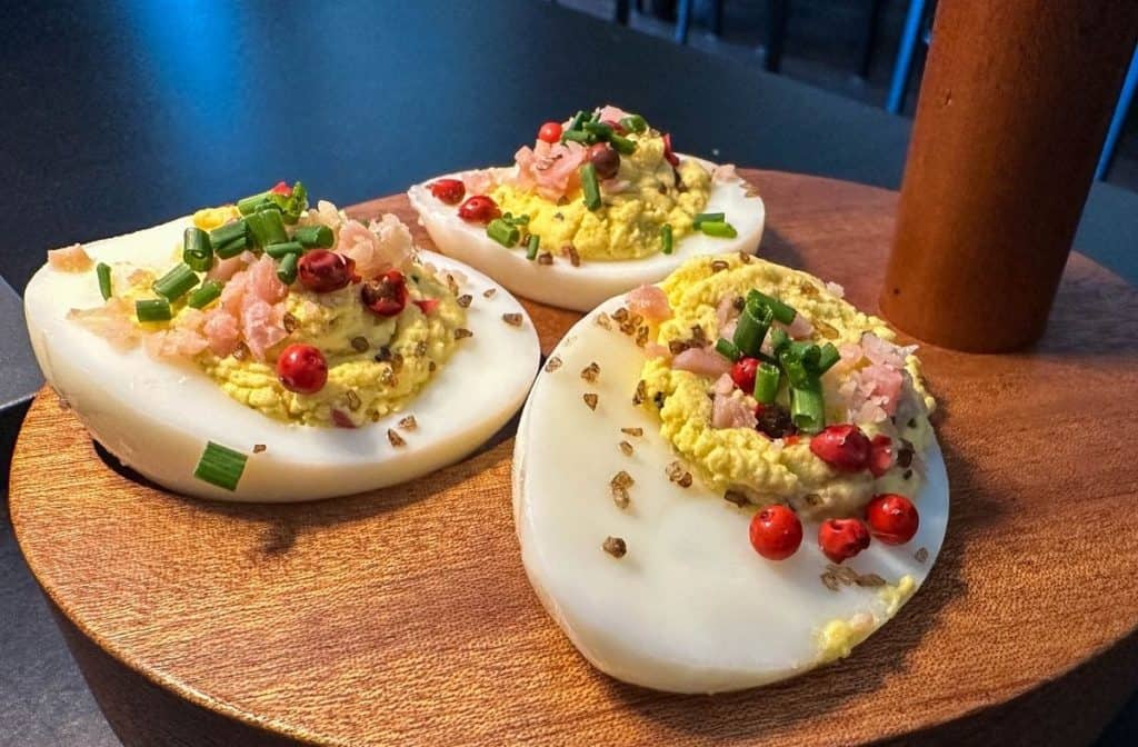 Deviled Eggs at On the Nines Bistro
