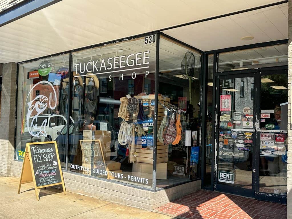 Tuckaseegee Fly Shop in Downtown Sylva NC