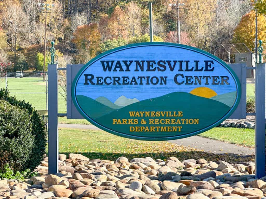 Waynesville Recreation Center Sign NC