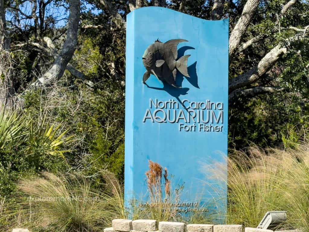 North Carolina Aquarium at Fort Fisher Sign