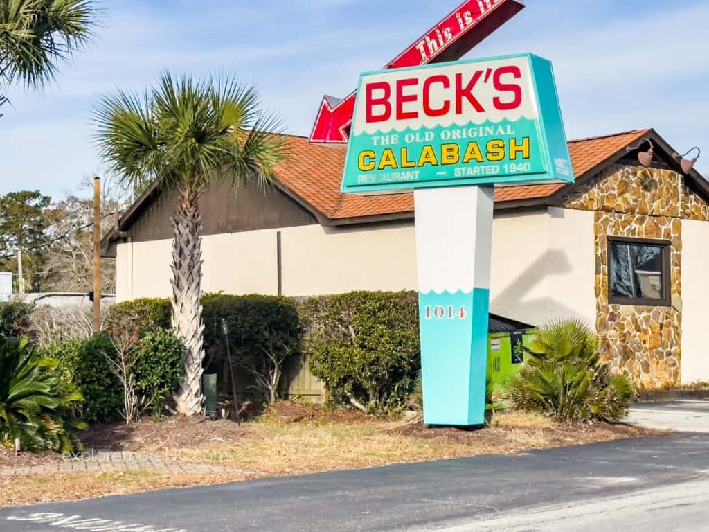 Beck's Restaurant - old sign