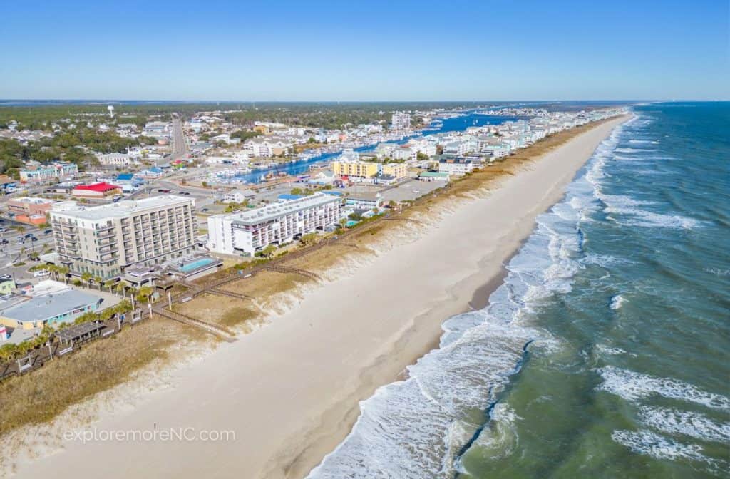 Aerial View of Carolina Beach