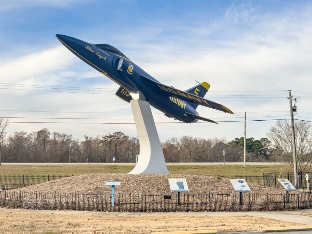 Blue Angels Statue in Lawson Creek Park
